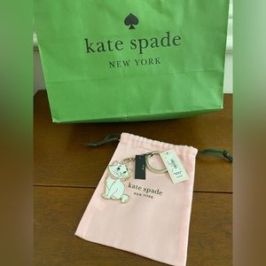 Kate Spade Aristocats Marie Keychain New NWT